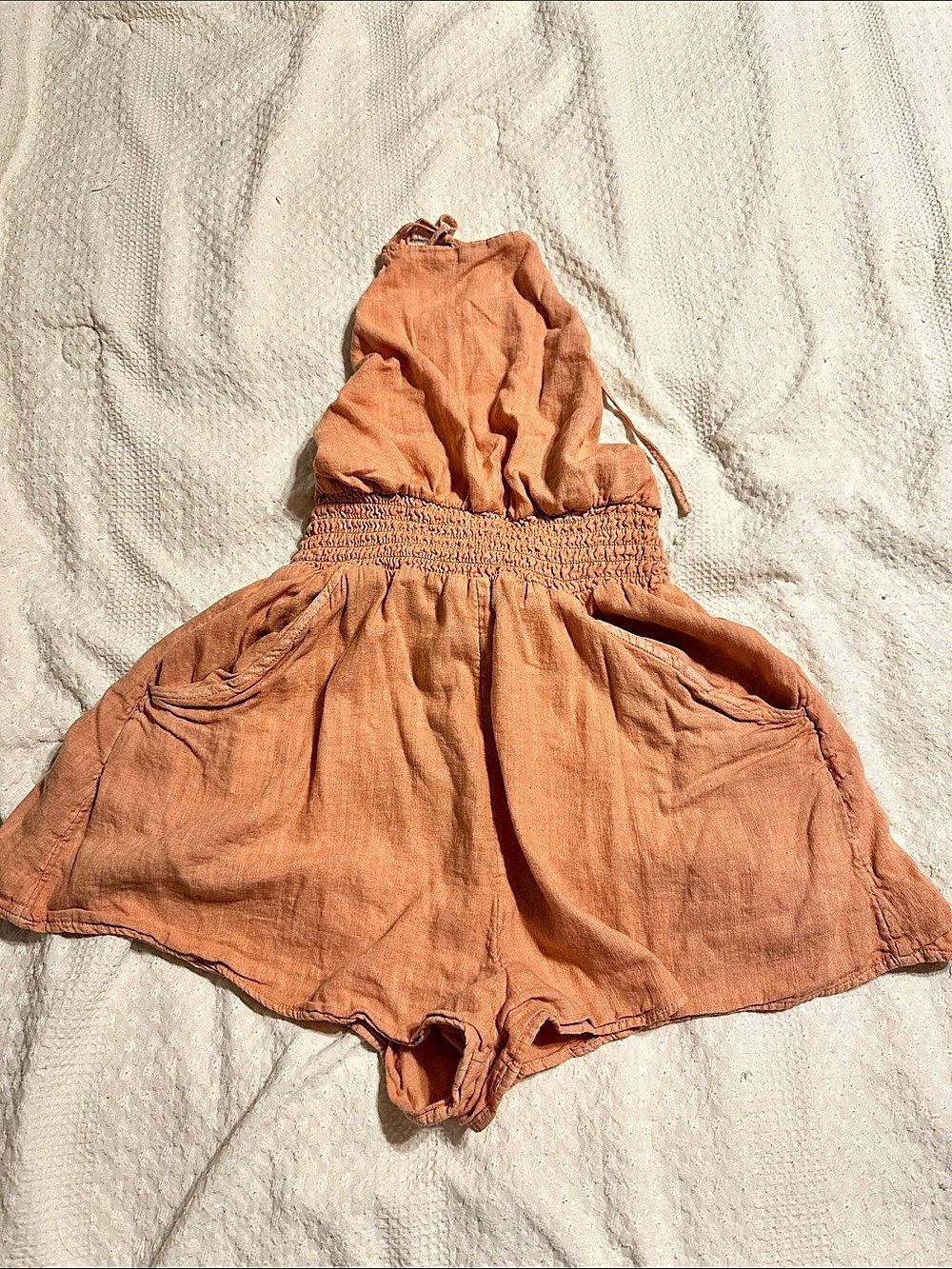 Peach romper